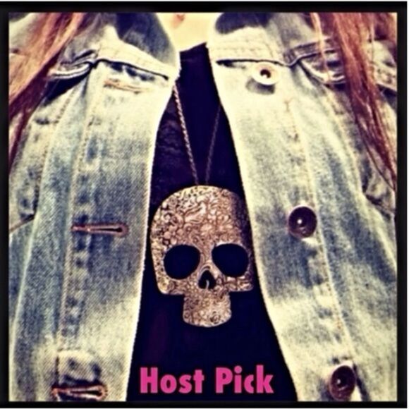 Jewelry - Sizable Extreme Detail Silver Skull Necklace (J3)
